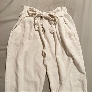 Cream pants - tie waist & flowy - Maurice’s size medium